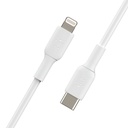 CABLE USB TIPO C A LIGHTNING BELKIN 1M (BLANCO)