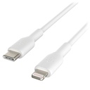 CABLE USB TIPO C A LIGHTNING BELKIN 1M (BLANCO)