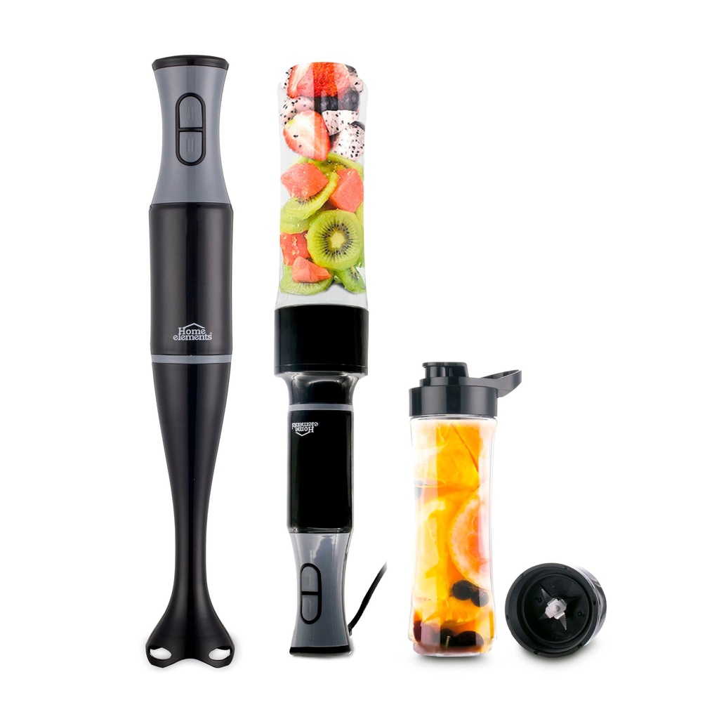 LICUADORA DE MANO HOME ELEMENTS HE-538N CON TERMO PERSONAL (NEGRO)