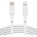 CABLE BELKIN USB TIPO C A LIGHTNING 1M (BLANCO)