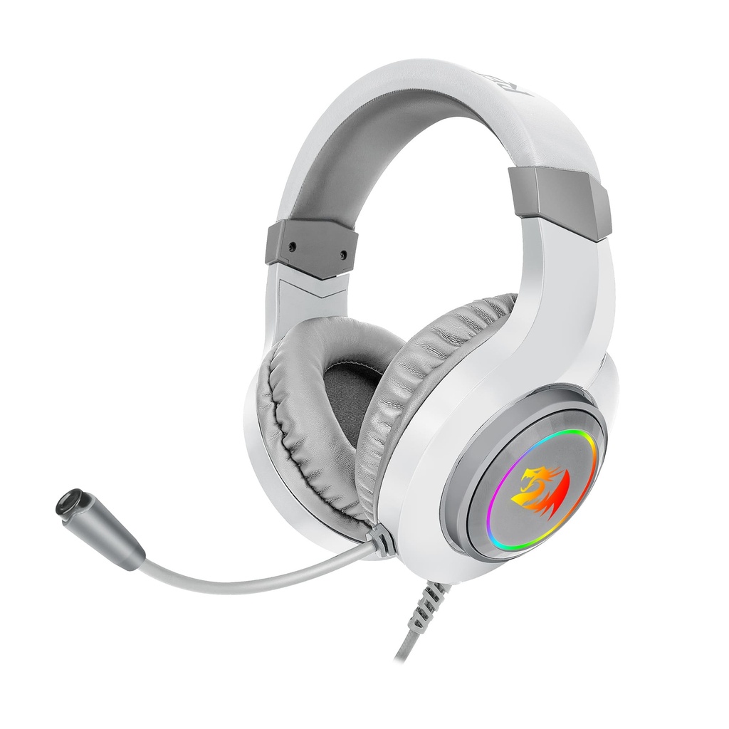 DIADEMA GAMER REDRAGON HYLAS H260 CON LUCES RGB (BLANCO)