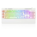 TECLADO GAMER REDRAGON SHIVA K512 CON LUCES RGB (BLANCO)