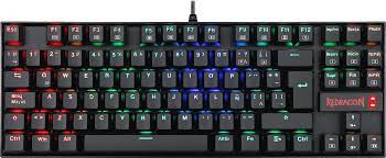 TECLADO GAMER REDRAGON KUMARA K552 CON LUCES RGB SWITCH AZUL EN ESPAÑOL (NEGRO)