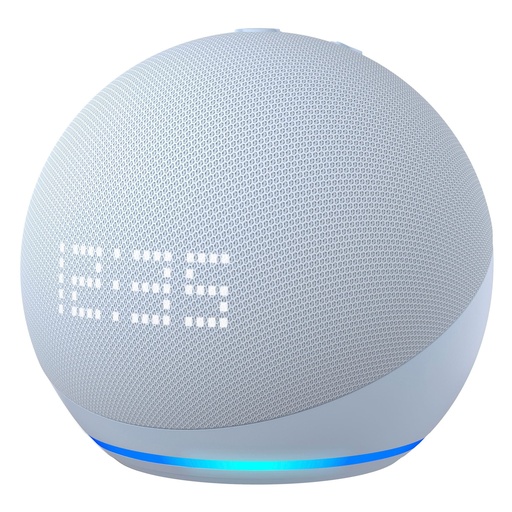 [0106072502] ALTAVOZ INTELIGENTE AMAZON ECHO DOT 5TA GENERACION CON RELOJ (AZUL)