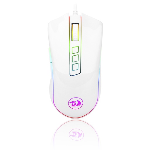 [0109070001] MOUSE GAMER REDRAGON COBRA M711W CON LUCES RGB (BLANCO)