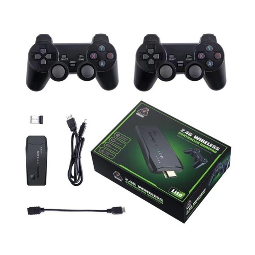 [GA0101000801] CONSOLA M8 LITE STICK CON VIDEOJUEGOS RETRO (NEGRO)